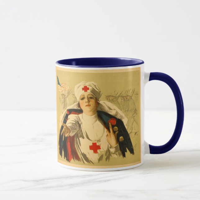 Vintage Red Cross Nurse - Mug (Right)