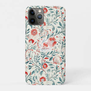 Vintage Red Daisy Floral Pattern - Botanical Case-Mate iPhone Case
