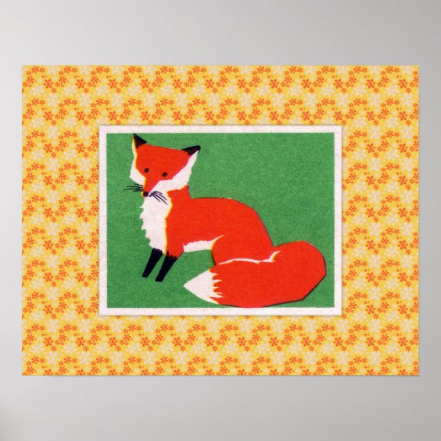 Vintage Red Fox Print (Front)