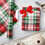 Vintage Red Green Plaid Farmhouse Lux Christmas Wrapping Paper<br><div class="desc">Elevate your gift-giving game with our watercolor vintage red and green plaid tartan wrapping paper. This glossy, high-quality wrapping paper embodies the timeless charm of classic holiday decor while seamlessly blending vintage, retro, and farmhouse themes. The traditional plaid print pattern, reminiscent of cosy winter nights and festive gatherings, adds a...</div>