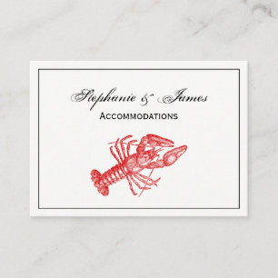 Vintage Red Lobster #1 Drawing Business Card