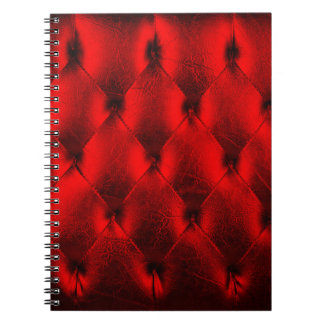 Vintage Red Padding Cushion Texture Notebook
