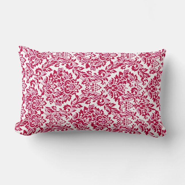 Vintage Red Paisly Neck Pillow (Front)