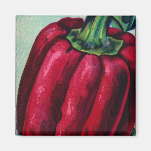Vintage Red Pepper Magnet