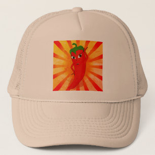 Vintage Red Pepper Superstar Trucker Hat