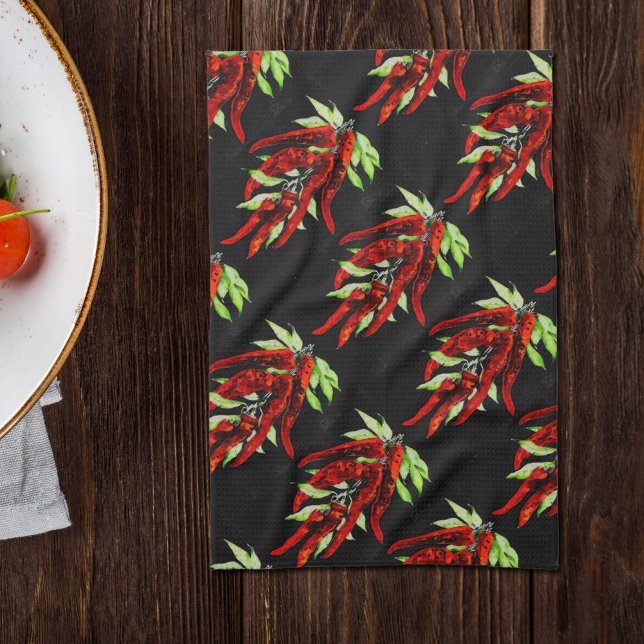 vintage red peppers  tea towel (Creator Uploaded)