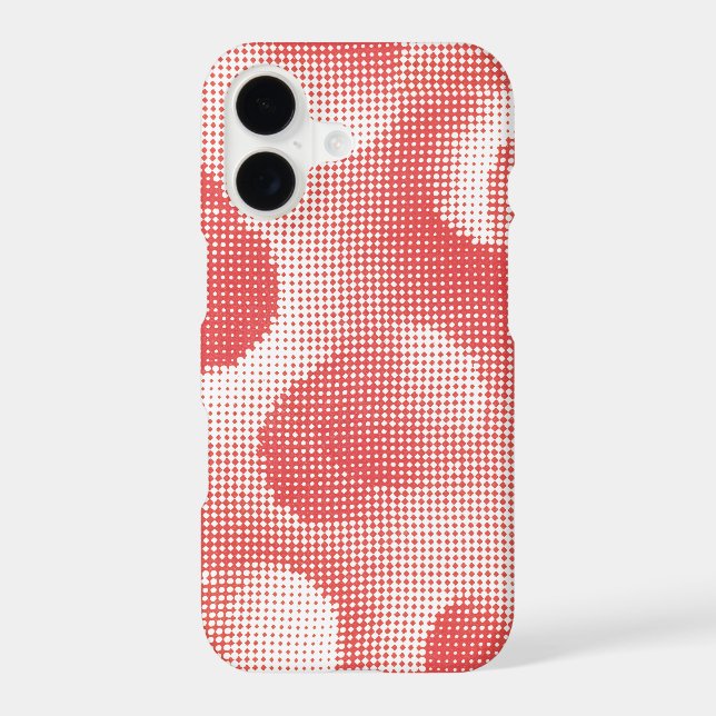 Vintage Red Pop Art Halftone Dot Pattern (Back)