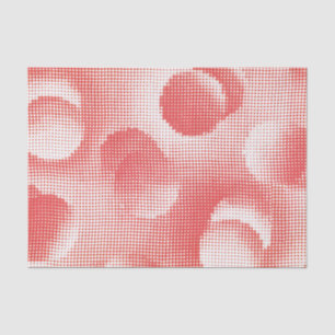 Vintage Red Pop Art Halftone Dot Pattern Tissue Paper