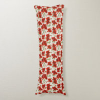 Vintage Red Poppy Floral Pattern Botanical Art