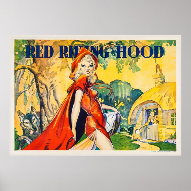 Vintage Red Riding Hood Theatre Poster (Front)