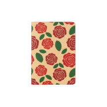 Vintage Red Rose Pattern