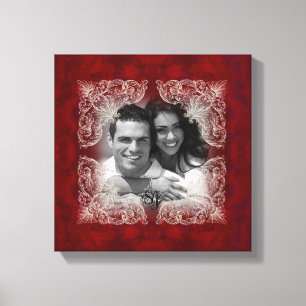 Vintage Red Rose Photo Print