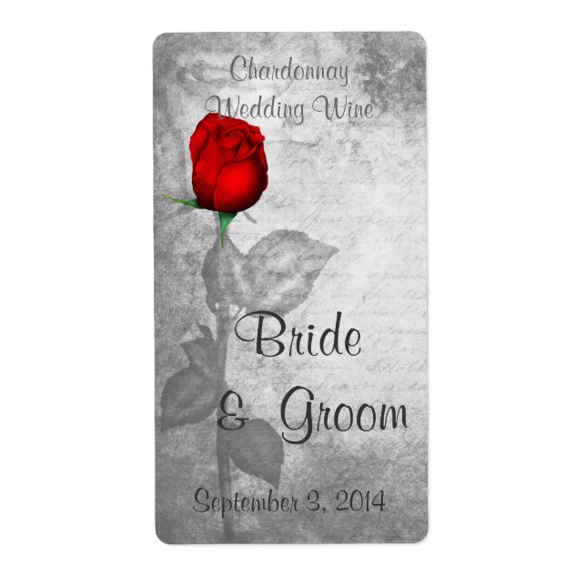 Vintage Red Rose Wedding (Front)
