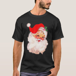 Vintage Red Santa Claus Red Christmas Funny Xmas G T-Shirt