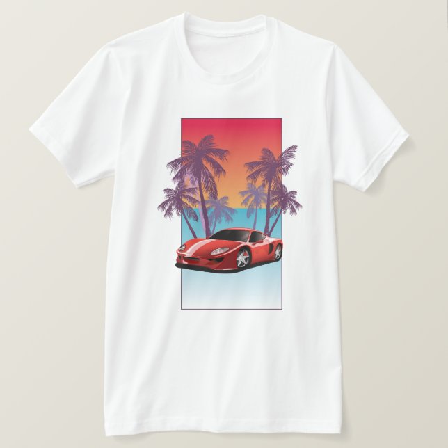 Vintage Red Sports car T-Shirt (Design Front)