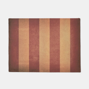 Vintage red striped deck chair cover doormat