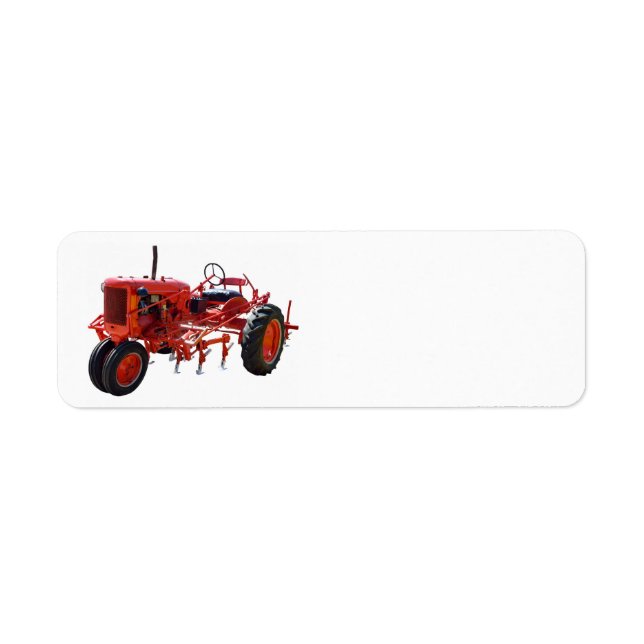 Vintage Red Tractor (Front)