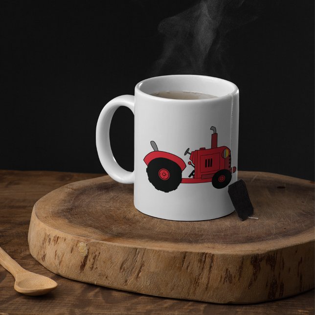Vintage Red Tractor Coffee Mug (Creator Uploaded)