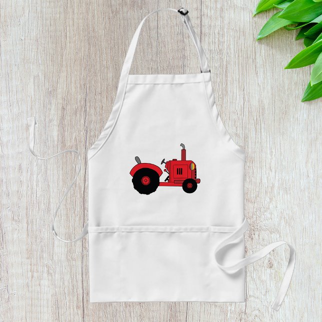 Vintage Red Tractor Standard Apron (Creator Uploaded)