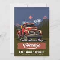 Vintage Red Truck 4th of July BBQ and Dinner