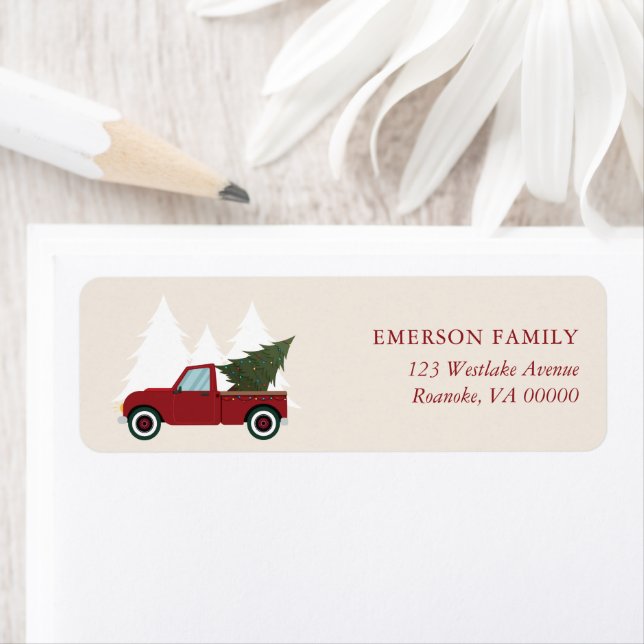 Vintage Red Truck Christmas (Insitu)