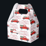 Vintage Red Truck Christmas Favour Gift Box<br><div class="desc">Give your gift that perfect finishing touch with our Christmas gift boxes. Whether you're headed to an office secret santa or hosting a holiday party of your own, these gift boxes will be sure to make a statement. Our Christmas gift boxes can be personalised with the hosts' names and party...</div>