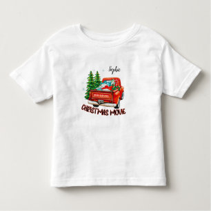 Vintage Red Truck Christmas Movie Toddler T-Shirt