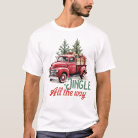 Vintage Red Truck Jingle All The Way