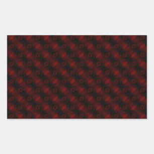 Vintage Red Velvet Wallpaper Abstract Design Rectangular Sticker