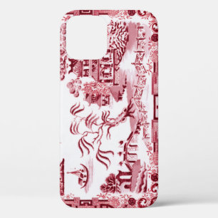 Vintage Red Willow iPhone Case