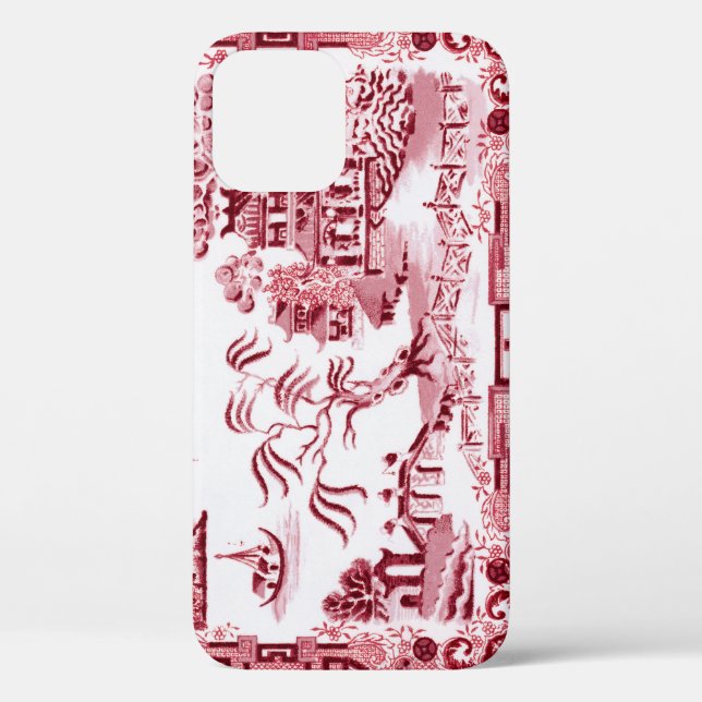 Vintage Red Willow iPhone Case (Back)