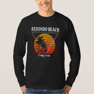 Vintage Redondo Beach California Palm Trees CA Ret T-Shirt
