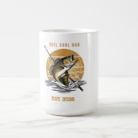 Vintage Reel Cool Dad Fishing Graphic Father's Day