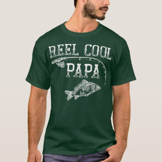 Vintage Reel Cool Papa Novelty Father Gift  T-Shirt