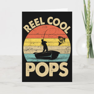 Vintage Reel Cool Pops Fishing Father's Day Fisher Card