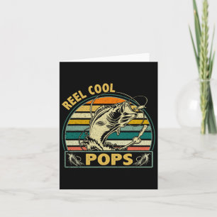 Vintage Reel Cool Pops Fishing Fathers Day For Gra Card