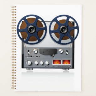 Vintage Reel-to-Reel Tape Deck Audiophile Planner
