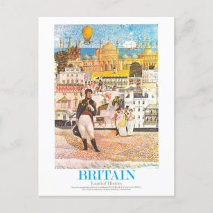 Vintage Regency Brighton Travel Poster Postcard