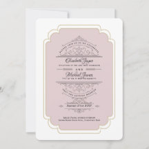 Vintage Regency Dusty Rose Gold Wedding