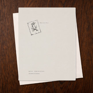 Vintage Regency Epistolary Correspondence Custom Letterhead
