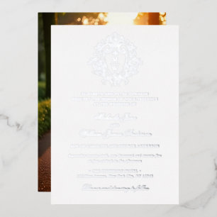 Vintage Regency Monogram Crest Photo Wedding