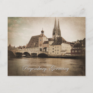 Vintage Regensburg, Germany Postcard