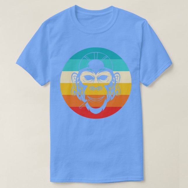 Vintage Reggae Monkey T-Shirt (Design Front)