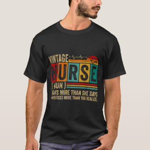 Vintage Registered Nurse Definition Rn Nursing T-Shirt