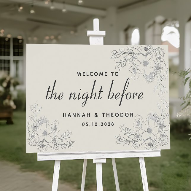 Vintage Rehearsal Dinner Welcome Sign (Creator Uploaded)