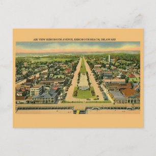Vintage Rehoboth Avenue Delaware Postcard