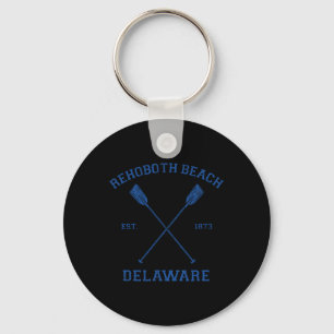 Vintage Rehoboth Beach Vacation For Men Women Girl Key Ring