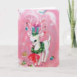 Vintage Reindeer Card