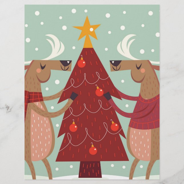 Vintage reindeer Christmas (Front)