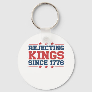 Vintage Rejecting Kings Since 1776 Classic Style Key Ring